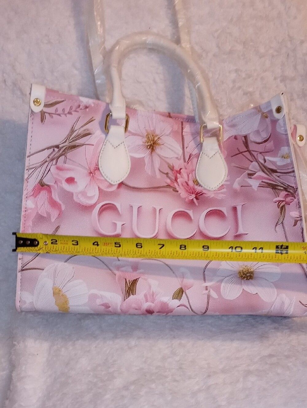 GUCCIDesigner Pink Floral Tote & Duffle Set - Picture 5 of 12